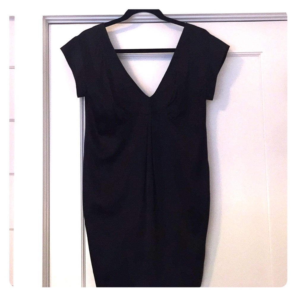 See by chloe black silk mini dress